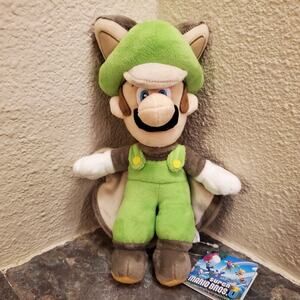 Plush - Flying Squirrel Luigi 10 inch (NEW) - Super Mario - Nintendo